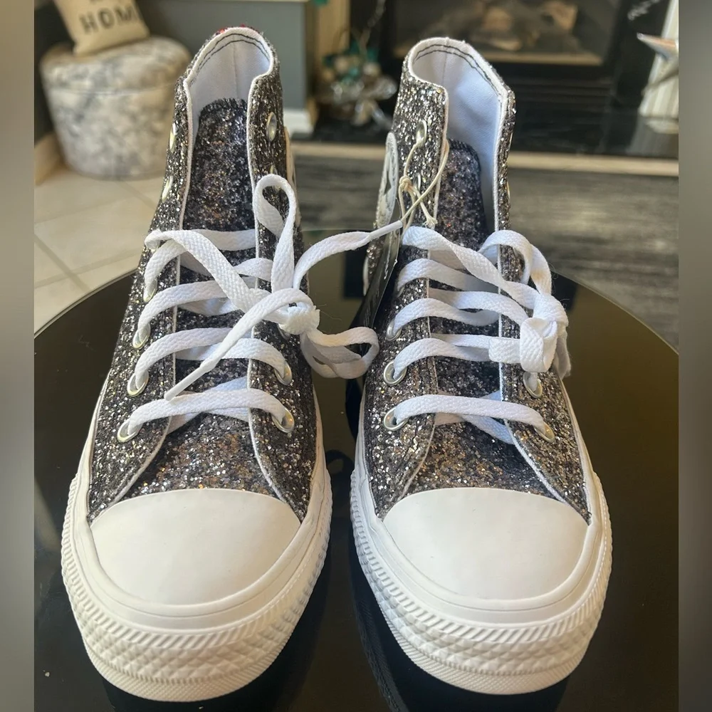 NWT CONVERSE YOU Chuck Taylor Hightop Chunky Glitter Sneakers